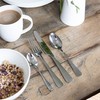 MIKASA Satin Symmetry Cutlery Set, Stainless Steel, 16 Pieces, Service