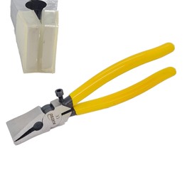 Katsu Glass Breaking Pliers 200 mm Glass Running Pliers with Flat Jaws for Glass Cutting Heavy Duty Glass Tongs Cutting Tool for Stained Glass Work 347247