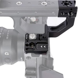 NICEYRIG FX3/X30 Handle Extension Rig,Extension Bracket Grip for Sony FX3/FX30 XLR Handle with cold shoe Mount 1/4"-20 Thread Holes & 3/8"-16 Ar-ri Locating Mounting Points