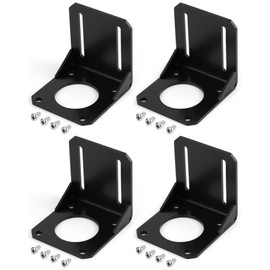 QWORK Set of 4 57 Stepper Motor Holders, Nema 23 Stepper Motor Holder with Mounting Screws