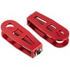 Kitaco 519-1300920 Chain Adjuster (Red) Monkey 125 (JB02/JB03/JB05) Shaved Aluminum