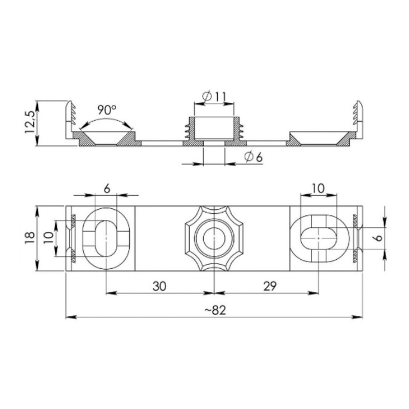 Wiska 10110405 Combi 308 WH 3-221-413 Combi 308 Junction Box,