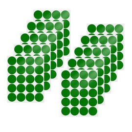 YIKIADA Green Color Labels, 2.0 inches (50 mm), 200 Pieces, Round Stickers, Removable Stickers, 10 Sheets, Cute Label Stickers, Office Supplies, Office Stickers, Round