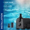 Alpine Corporation Outdoor Decor Power Head Pump for Large Fountains,