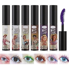 Regalos de Halloween Máscara de pestañas de colores Maquillaje Voluminizador Construcción de volumen Resistente al agua Sensacional Lavable