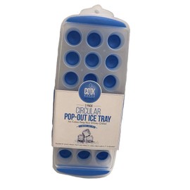 Cook Works Circular Pop-Out Ice Tray Pack of 2
