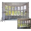 CSFOTO Polyester 8x6ft Big Bright Window Backdrop Zoom Room Background
