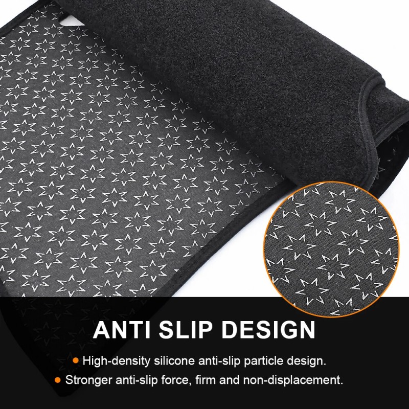 Unbranded Black Dashboard Mat Dash Sun Cover Pad For 2019-2024