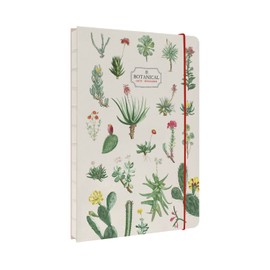 Grupo Erik Bullet Journal Dotted A5 Botanical Cacti and Succulent Notepad A5 Notebook A5 Dotted Diary with Book Binding Handmade - FSC Certified