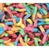 Sour Neon Gummy Worms Candy Bulk Gummi - ONE POUND