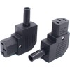 Toptekits IEC C13 Right Angle IEC Connector,IEC 320 C13 Female
