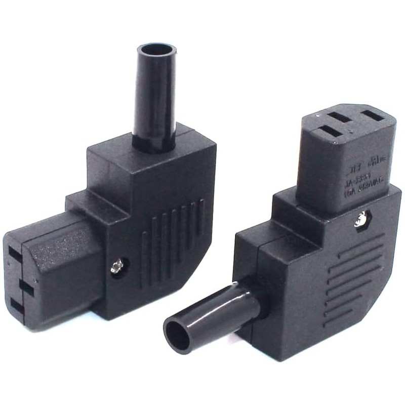Toptekits IEC C13 Right Angle IEC Connector,IEC 320 C13 Female