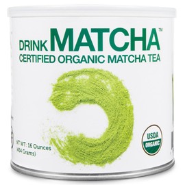 DrinkMatcha - Matcha Green Tea Powder - USDA Organic - 100 Pure Matcha Green tea Powder - Nothing added (16 Ounce)                                    