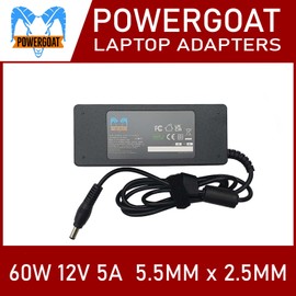 12V 5A POWERGOAT REPLACEMENT AC ADAPTOR POWER SUPPLY CHARGER FOR POLYCOM POLY STUDIO X50 P017 PIN 5.5MM X 2.5MM