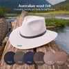 Bigalli 100% Wool Felt Australian Hat for Women Men Crushable