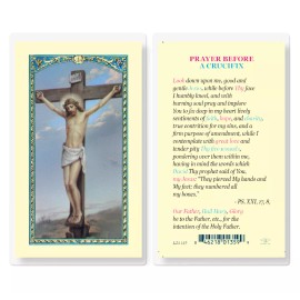 Prayer Before a Crucifix Laminated Holy Cards, 25-Count Value Pack