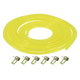 Partuto 1 Set Universal Petrol Fuel Line Gas Line Pipe Hose Plastic Yellow 9.84ft 1/9"ID 1/5"OD