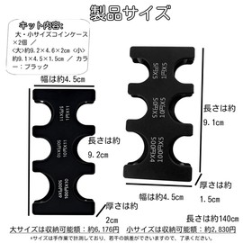 YUANXINWL Coin Case, Coin Holder, Coin Case, Large Capacity, Stores 9,000 Yen, Lightweight, Cars, Motorcycles, Convenient Goods, Easy to Remove Coins, One Handed, Men's, Women's