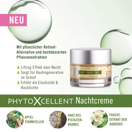 ARYA LAYA PhytoXcellent Night Cream 50 ml - with Plant Based Retinol Alternative: Overnight Lifting Effect, Increases Skin Density and Elasticity, Vegan