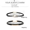 2Pcs Black Choker Necklace for Women Gothic Necklace Leather Necklace