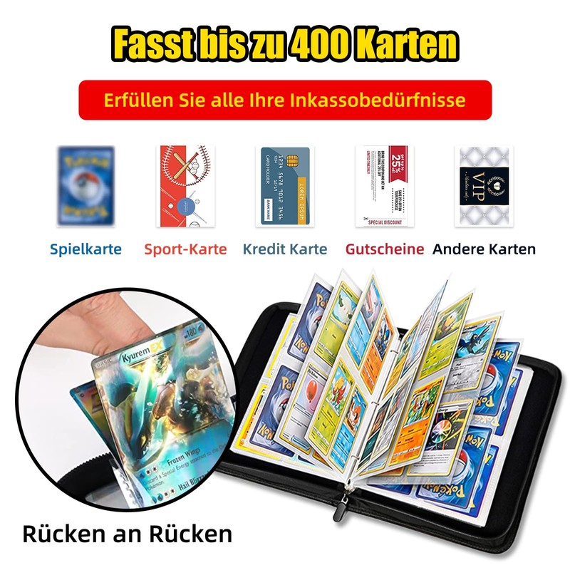 Trading Card Album Compatible Cards Scrapbook 55 Pages 440 Card