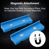 WANGCL 2 PACK 6 Inch Magnetic Vise Jaw Pads Covers
