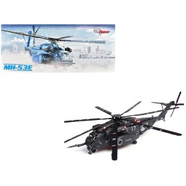 DCD Sikorsky MH-53E Sea Dragon Helicopter 1/72 Scale Dark Gray Diecast Model Features United States Navy Blackhawks Tail Number