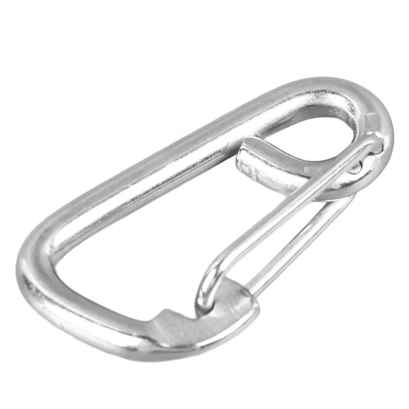 5 Pcs Spring Hook 316 Stainless Steel Carabiner Clip Heavy