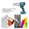 HEAD Cordless Electric Scissors, 360° Rotating Head Electric Metal Shear+battery+