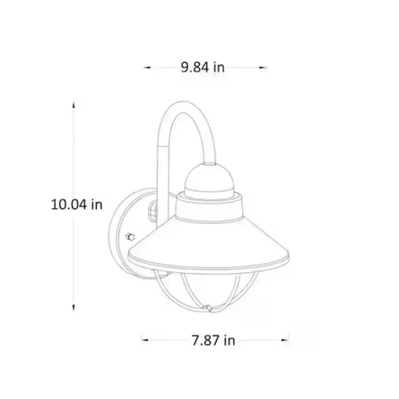 LUTEC - Coastal Mystic 1-Light Outdoor Wall Lantern Sconce, 7''