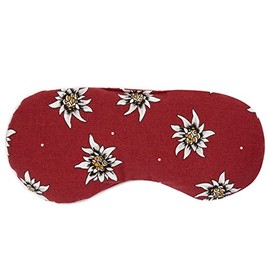 Eye Pillow, Cooling Mask & Cooling Pad for the Eyes. The Natural Alternative to Gel Eye Mask with Linseed - Colour: Flower Edelweiss