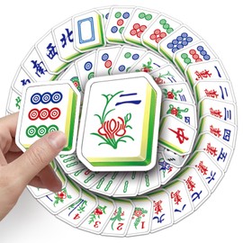 145 Packs Mahjong Stickers, Water Bottles Laptop Phone Computer Guitar Skateboard Vinyl Sticker Waterproof Aesthetic Trendy Decals for Kids Adults