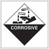 V Safety Hazard diamond – Corrosive-300x300mm-Magnetic Safety Sign
