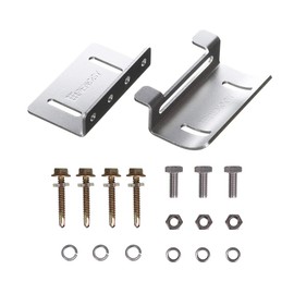 Renogy Solar Panel Mounting Curved Z Bracket-Set of 4 for RV, Boat, Roof, Wall and Other Off Gird Installation, 1 Set