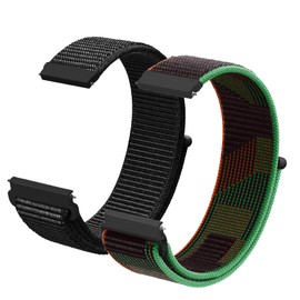 LYYLTX Nylon Fabric Watch Straps 20 mm/22 mm Strap for Men Women Replacement Strap Quick Release Smartwatch Sports Watches Replacement Strap Adjustable Soft Breathable Watch Strap