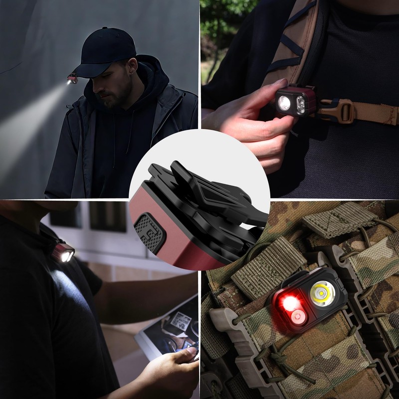 EverBrite 400LM Rechargeable Headlamp, 1.59 oz Lightweight & Comfortable Head