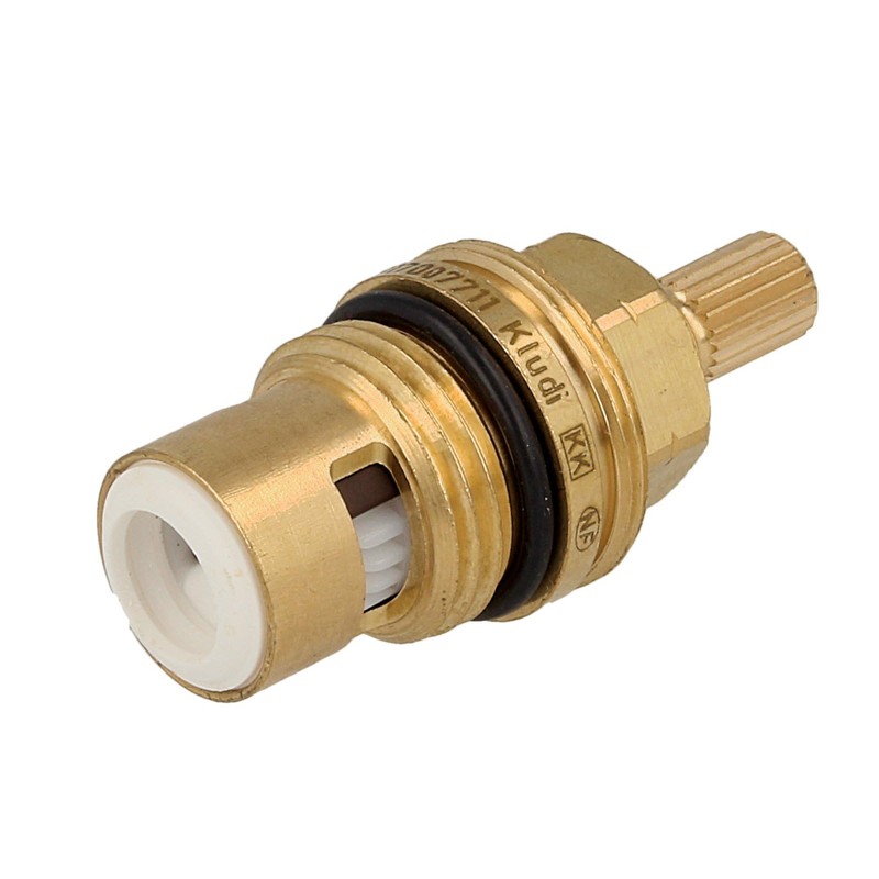 Kludi 7505500-00 Ceramic Upper Section 1/2-Inch 90° Left-Facing Neutral Colour