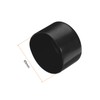 sourcing map 2pcs Rubber End Caps 65mm ID Vinyl Round
