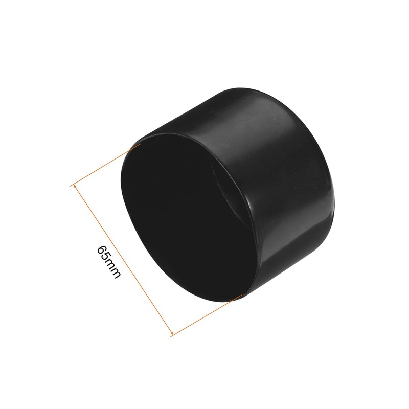 sourcing map 2pcs Rubber End Caps 65mm ID Vinyl Round