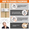 Keyless Cabinet Lock with Combination, Locker Code Lock with 3-Digit