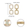 Flyonce Rhinestone Statement Drop Earrings, 7 Colors Crystals Modern Link