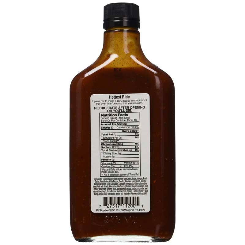 BOURBON Q Bbq Sauce Pappys Hottest Ride N Town, 12.7