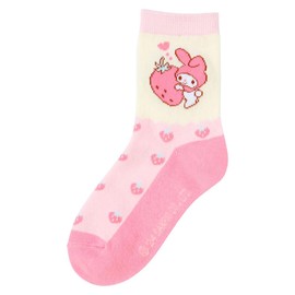 Sanrio 455334 Sanrio Kids' Socks, Set of 3, Socks, 5.1 - 5.9 inches (13 - 15 cm), My Melody, My Melody, Character