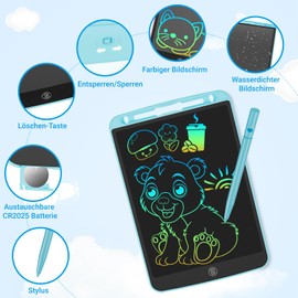 JOEAIS LCD Writing Tablet 10 Inch Portable Electronic Drawing Pad for Learning, Doodling and Notes, Christmas and Birthday Toy Gifts for Boys and Girls (Blue)