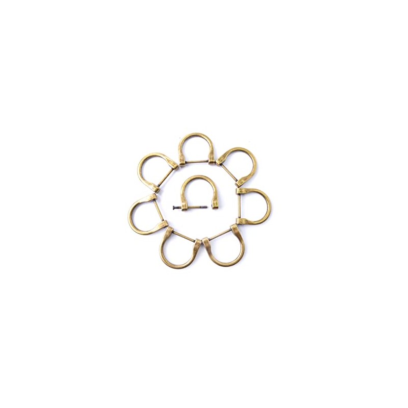 Bobeey 8pcs 3/4 inch D-Rings Horseshoe Shape U Shape D