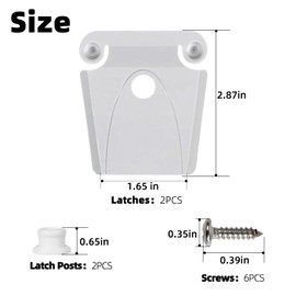 Replacement Igloo Cooler High Strength Cooler Latch, Cooler Locking Posts and Screws for Igloo Coolers, Cooler Locking Latch Parts for Igloo 50-165 Qt Coolers, Part #24013