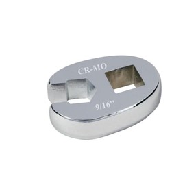 FLZOSPER 3/8” Drive SAE Fractional Crowfoot Flare Nut Wrench, Fully Polished Ratcheting Crowfoot Wrench，Open End Crows Foot Wrench，Size 9/16-in