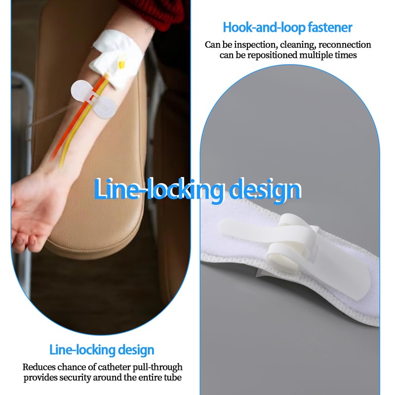 30 Pcs Catheter Stabilization Device, Self Adhesive Catheter Holder Anchor