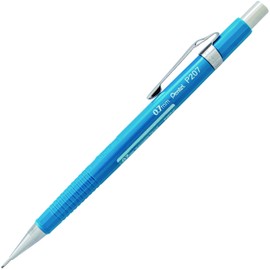 Pentel Sharp Automatic Pencil- 0.7mm Lead Size- Blue Barrel- Box of 12 (P207C)
