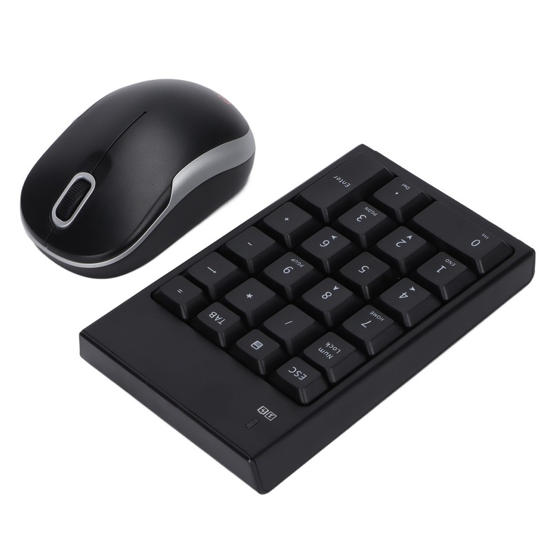 Numeric Keyboard Mouse Set MC‑61CB Wireless 2.4g Portable Silent Keypad